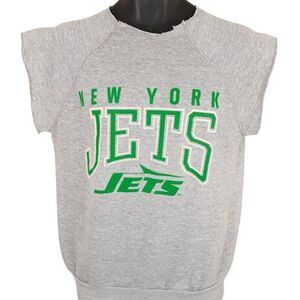 Vintage New York Jets Sweatshirt Mens Size Medium Gray 80s NFL Football
